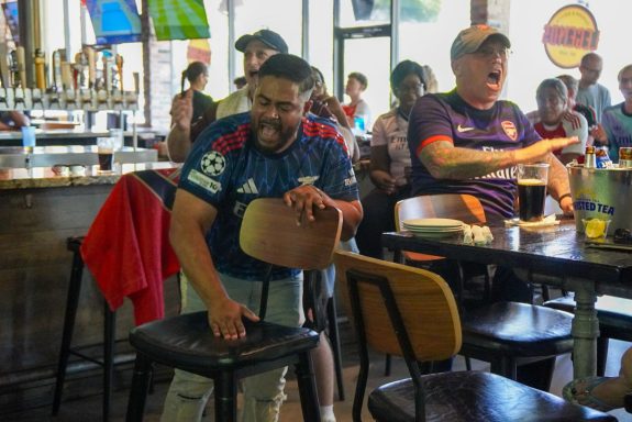 We won the league at.... We won the league at....